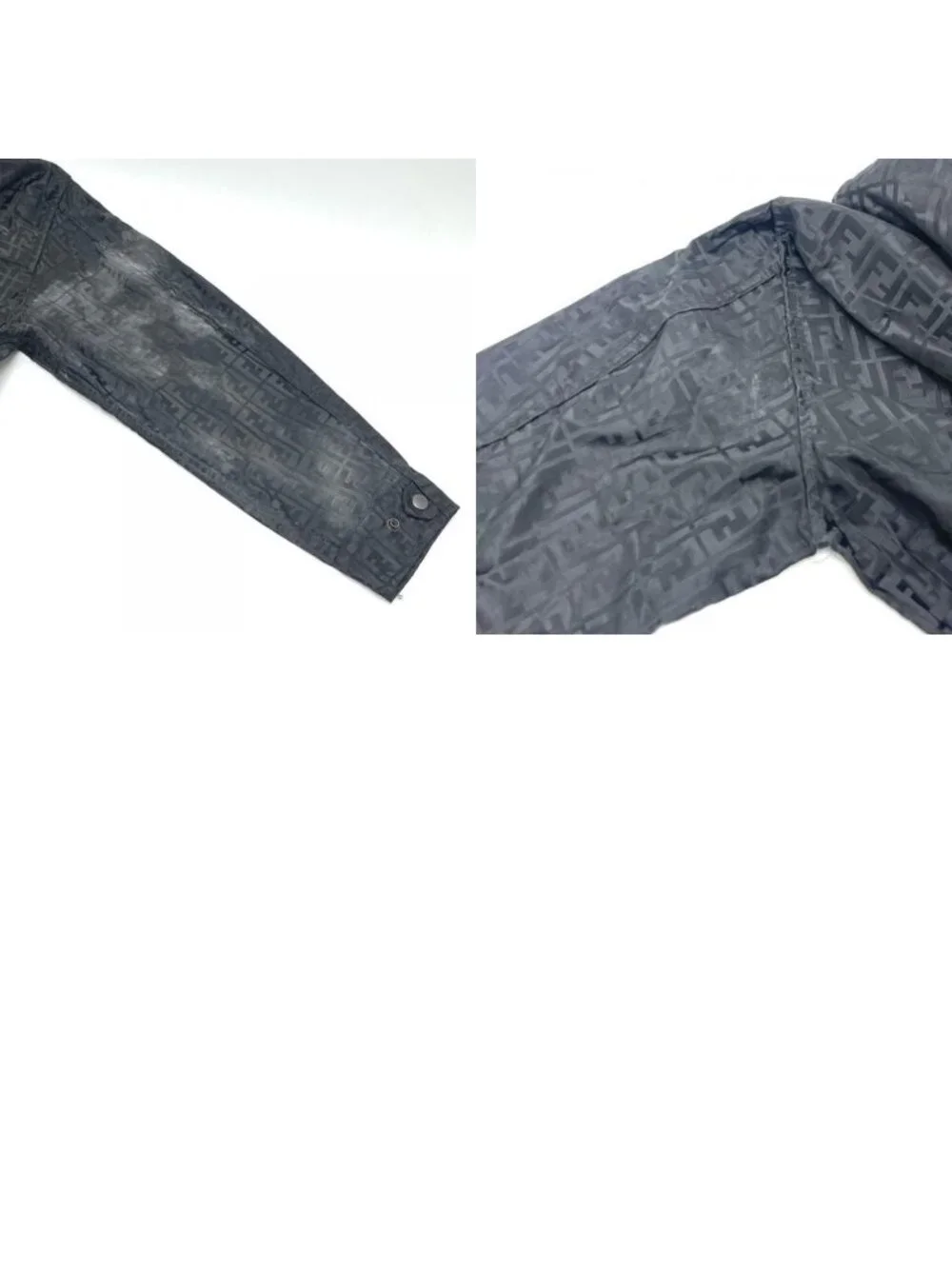 Fendi Jacket Zucchini Nylon Black